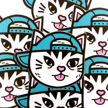 Cat in a Blue Hat Sticker